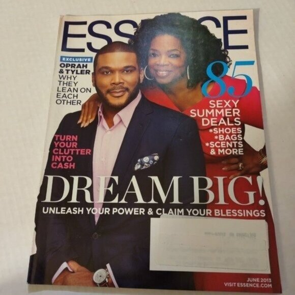 ESSENCE MAGAZINE-JUNE 2013-OPRAH & TYLER PERRY-VINTAGE-LIKE NEW - Picture 1 of 2
